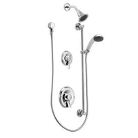 8342EP15 | Shower System Commercial Posi-Temp 1 Function with Handshower and Slide Bar 2 Lever Chrome ADA 1.5 Gallons per Minute | Moen