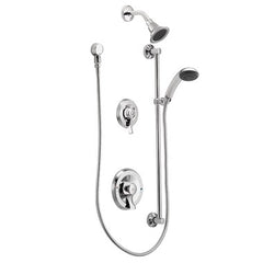Moen T8342EP15 Shower System Commercial Posi-Temp Eco-Performance 2 Lever Chrome ADA 1.5 Gallons per Minute | Blackhawk Supply