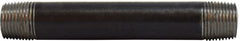 Midland Metal Mfg. 59056SMLS 3/8 X 12 SCH 80 SMLS BLK NIPPLE, Nipples and Fittings, Black Extra Heavy SCH80 Seamless, Schedule 80 Seamless Nipple 3/8" Diameter | Blackhawk Supply
