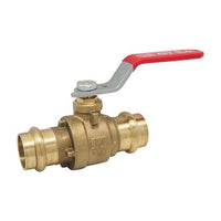 5520AB-2 | Ball Valve Lead Free Brass 2 Inch Press Full Port | Red White Valve