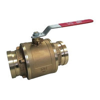 5020ABX-212 | Ball Valve Lead Free Brass 2-1/2 Inch Press XLC Full Port | Red White Valve