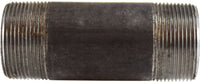 59153SMLS | 1 1/2 X 10 SCH 80 SMLS BLK NIP, Nipples and Fittings, Black Extra Heavy SCH80 Seamless, Schedule 80 Seamless Nipple 1-1/2