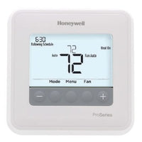 TH4110U2005/U | Thermostat T4 PRO Programmable 20-30 Voltage Alternating Current 1 Heat/1 Cool 7 Day/5-2/5-1-1 White 40-90/50-99 Degrees Fahrenheit | HONEYWELL HOME