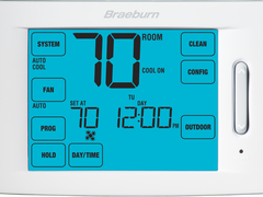 Braeburn 6100 Deluxe Touchscreen Universal Programmable Thermostat 1H / 1C Pack of 6 | Blackhawk Supply
