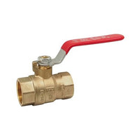 5592AB-12 | Ball Valve Lead Free Brass 1/2 Inch Threaded Full Port | Red White Valve