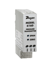Dwyer 616D-6 Differential pressure transmitter | range 0-100" w.c. | max. pressure 15 psig. | Blackhawk Supply