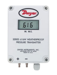 Dwyer 616WL-35-LCD Differential pressure transmitter | range 250-0-250 Pa | NEMA 4X housing | with LCD display. | Blackhawk Supply