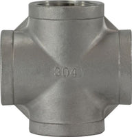 62393 | 1/2 304 STAINLESS STEEL CROSS | Midland Metal Mfg.