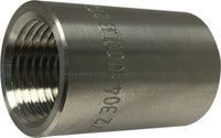62416B1 | 1-1/4 1000# T-304 BARSTOCK COUPLING | Midland Metal Mfg.