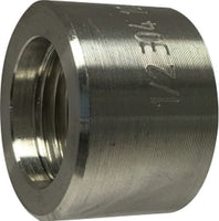 62773B1 | 1/2 1000# T-304 BARSTOCK HALF COUPLING | Midland Metal Mfg.