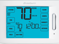 6300 | Deluxe Touchscreen Universal Programmable Thermostat 4H / 2C Pack of 6 | Braeburn (OBSOLETE)