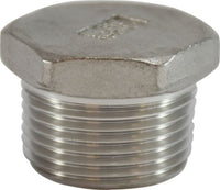63633 | 1/2 316 SS HEX HEAD PLUG | Midland Metal Mfg.