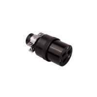 ED252 | Rubber connector, fits cord diameter .25in. - .60in., poles 2, wires 3, rating 15A - 125V | DiversiTech