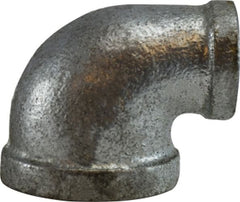Midland Metal Mfg. 64127 3/4 X 1/2 REDUCING GALV ELBOW, Nipples and Fittings, Galvanized 150# Malleable Fitting, Galvanized 90 Degree Reducing Elbow | Blackhawk Supply