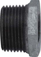 64524 | 1-1/2 X 1-1/4 (M X F GALV HEX BUSH), Nipples and Fittings, Galvanized 150# Malleable Fitting, Galvanized Hex Bushing | Midland Metal Mfg.
