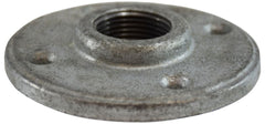 Midland Metal Mfg. 64692 1/2 GALV ROUND FLOOR FLANGE, Nipples and Fittings, Galvanized 150# Malleable Fitting, Galvanized Floor Flange | Blackhawk Supply