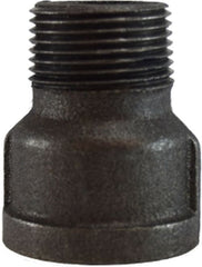 Midland Metal Mfg. 65623 1 BLACK MALLEABLE IRON EXTENSION, Nipples and Fittings, Black Iron 150# Malleable Fitting, Black Extension Piece | Blackhawk Supply