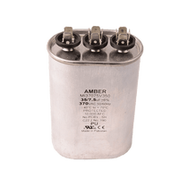 3GJ7535 | Motor run capacitor, 370V, oval, 35+7.5µF | DiversiTech