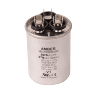 3GR0520 | Motor run capacitor, 370V, round, 20+5µF | DiversiTech
