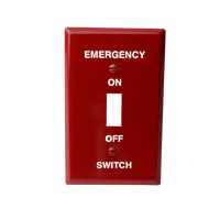 625-S20 | 4 3/4in. x 2 1/2in. switch plate, emergency | DiversiTech