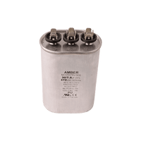 3GJ7530 | Motor run capacitor, 370V, oval, 30+7.5µF | DiversiTech