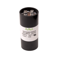 400-480 | Motor start capacitor, 110/125 VAC, 400-480µF, 1.437in.dia x 3.37in.h | DiversiTech