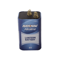 7-806 | Lantern Battery, 6V, Alkaline Maximum, Spring Terminals, pack of 6 Pack of 6 | DiversiTech