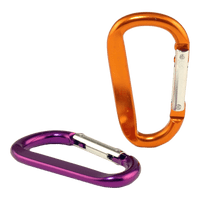 540-CARABINER | Carabiners come in a 2 piece package and are made of 8 mm anodized aluminum. Great for attaching ropes and clipping to tool belts. For indoor or outdoor use – work or leisure. Various colors. Pack of 8 | DiversiTech