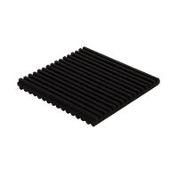 MP-4 | Rubber anti-vibration pad, 4in. x 4in. x 3/8in. Pack of 24 | DiversiTech