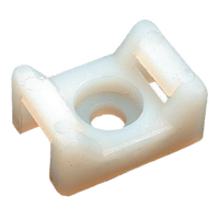 WTM2 | White wire tie mount, #8 screw, 7pk | DiversiTech