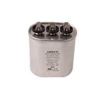 3GJ1060 | Motor run capacitor, 370V, oval, 60+10µF | DiversiTech