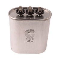 4JJ1055 | Motor run capacitor, 440V, oval, 55+10µF | DiversiTech