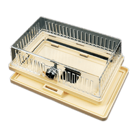 585-TG6 | Clear Plastic w/Two Bases, 6-1/4in.x3-3/4in.x1-3/4in. | DiversiTech