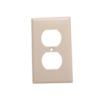 625-2132V | Duplex receptacle cover, ivory with 1/2in. mounting screws Pack of 25 | DiversiTech