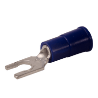 6276 | Insulated spring spades, pack of 21, wire range 16-14, stud #6 | DiversiTech