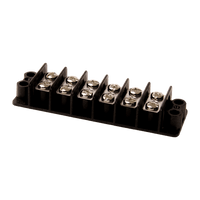 6193 | Terminal block, no. of positions 6, length (in) 4.34, width (in) 1.31, screw size 8-32, max. wire size 14-12 | DiversiTech