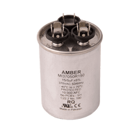 3GR0515 | Motor run capacitor, 370V, round, 15+5µF | DiversiTech