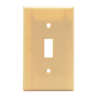 625-2134V | Single toggle cover, ivory with 1/2in. mounting screws Pack of 25 | DiversiTech