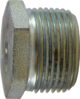 66775 | 1 ZINC PLTD HEX HD STEEL PLUG | Midland Metal Mfg.