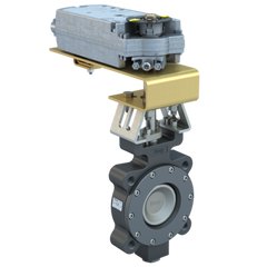 Bray MKL2-C030/DCM24-310-A 3" Lugged Butterfly valve High Performance | ANSI Class 150 | CS body | CV 123 | Normally Closed | Damper & Valve actuator | 24 Vac | 310 lb-in | modulating | Non-Spring Return | SW | Blackhawk Supply