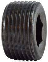 67762 | 1/4 BLACK C/S HEX STEEL PLUG | Midland Metal Mfg.