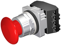 52PP2W2B | PUSHBUTTON | MTD | RED | 1 3/4