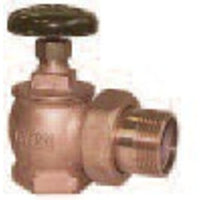 9101F-34 | Radiator Valve Angle Steam 3/4 Inch Female x Male Brass | Red White Valve