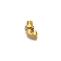 9150F-1 | Union Elbow 90 Degree Radiator 1 Inch Bronze Female x Male | Red White Valve