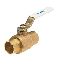 UPBA450-114 | Ball Valve 11/4 Inch Lead Free Brass 2 Piece Solder Full Port | Milwaukee Valves