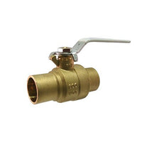 UPBA485B-112 | Ball Valve Lead Free Brass 1-1/2 Inch Sweat 2 Piece Standard Lever | Milwaukee Valves