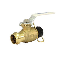 UPBA480BH-34 | Ball Valve 3/4 Inch Lead Free Brass PRS X HOS 2 Piece PTFE Full Port | Milwaukee Valves