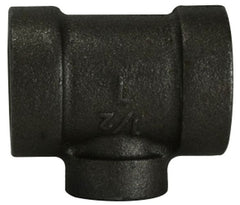 Midland Metal Mfg. 69298 1 X 3/4 300 PD BLK MALL RED. TEE, Nipples and Fittings, Extra Heavy 300# Malleable Iron, Black 300# Reducing Tees | Blackhawk Supply