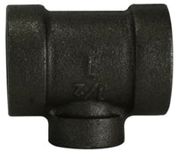 69322 | 1 1/2 X 1 1/4 300 PD BLK MALL RED. TEE, Nipples and Fittings, Extra Heavy 300# Malleable Iron, Black 300# Reducing Tees | Midland Metal Mfg.