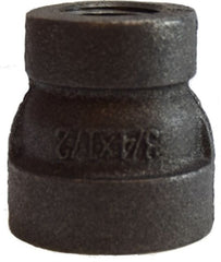 Midland Metal Mfg. 69451 2 X 3/4 300 PD BLK MALL RED. CPL, Nipples and Fittings, Extra Heavy 300# Malleable Iron, Black Reducing Coupling | Blackhawk Supply